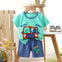 Sea Green & Silver Blue 2 Pc Set NS6054D